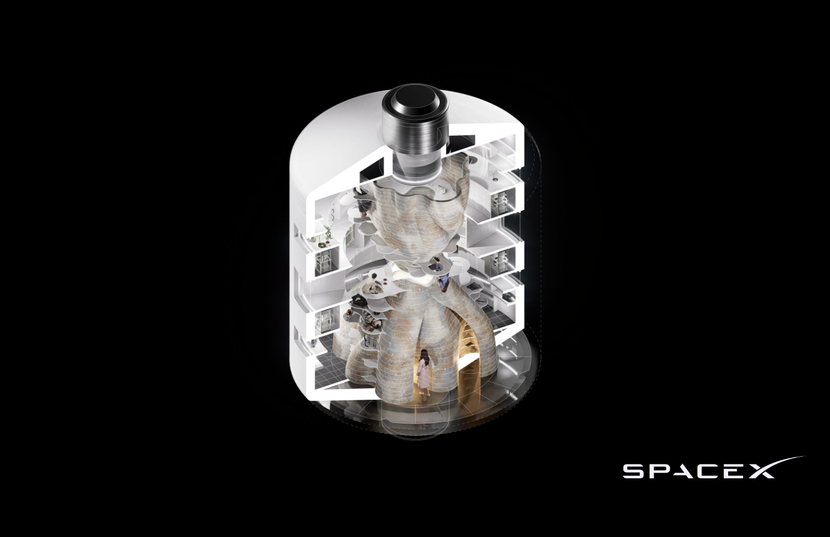 Myco-gravity project thumbnail, with SpaceX wordmark