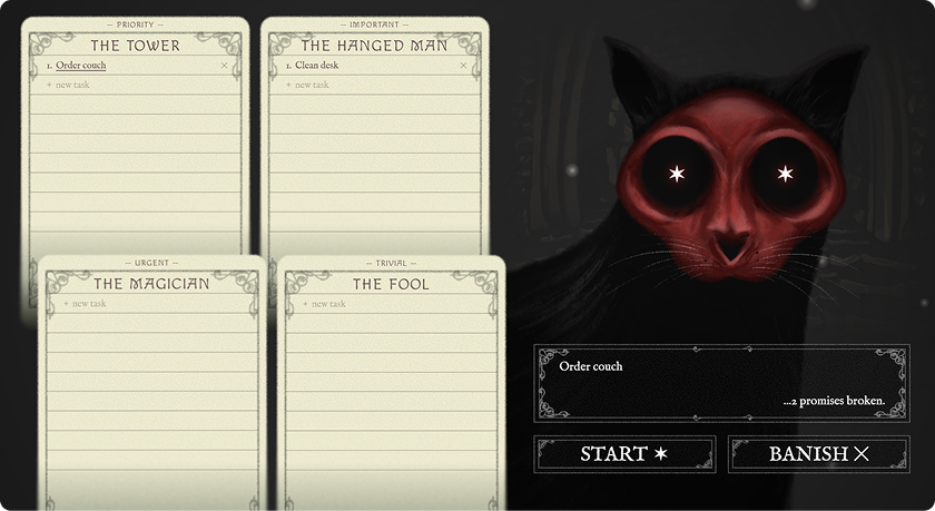 Final iteration of the Skullcat's Omen UI